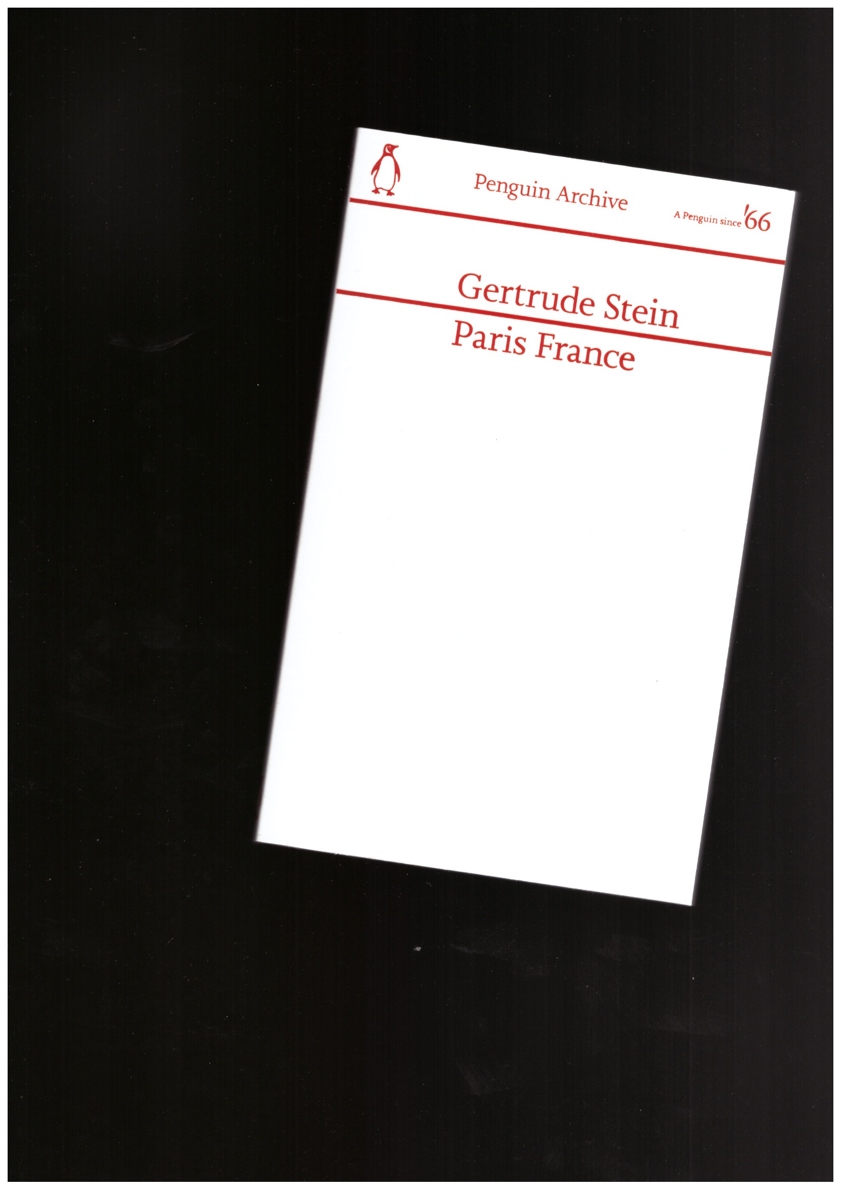 STEIN, Gertrude - Paris France